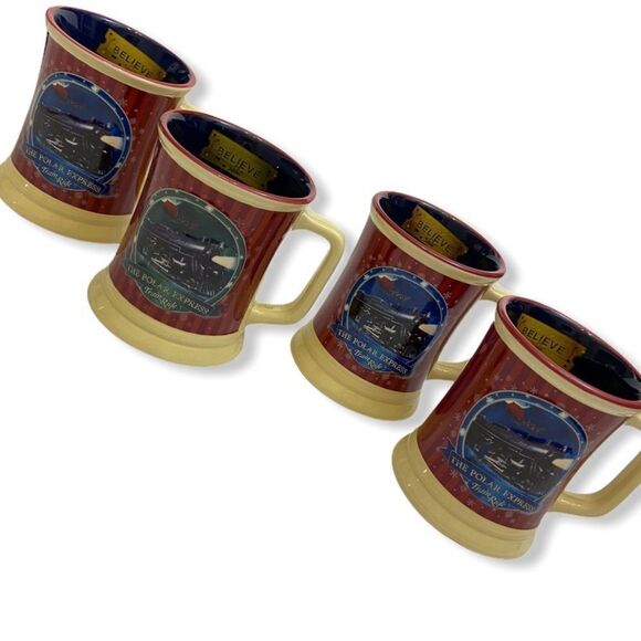 The Polar Express Train Ride Hot Chocolate 4pc. Mug Set - Picture 4 of 12